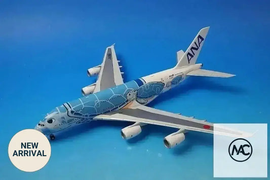 ANA | A380-800 FLYING HONU 海龜藍 1:200 JA381A | ANA Blue Sea Turtle Special Livery Diecast Model NH20232 - Man‘s Aviation Collectibles (HK)