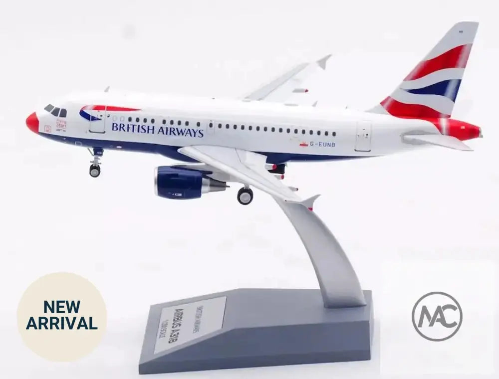 ARD Models 1:200 英國航空 British Airways Airbus A318-112/CJ G-EUNB「紅鼻子 Red Nose」|ARDBA123 - Man‘s Aviation Collectibles (HK)