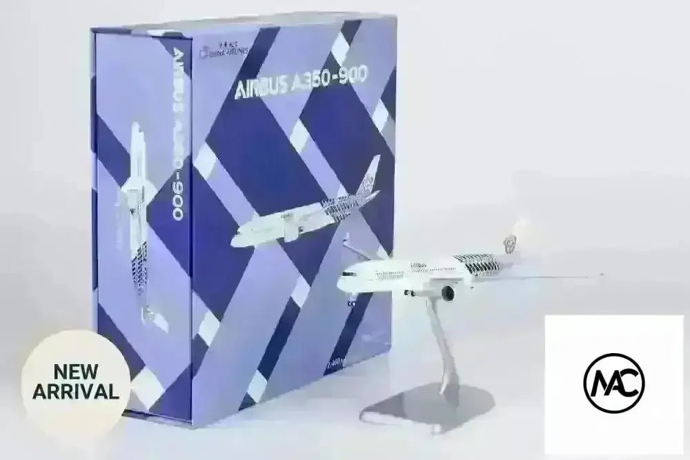 CI | 中華航空 Airbus A350-900 藍色幾何彩繪 1:400 B-18918 | China Airlines Blue Geometric Special Livery Diecast Model - Man‘s Aviation Collectibles (HK)