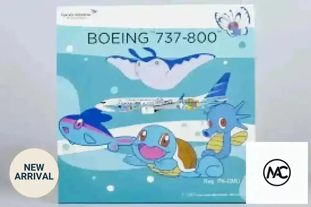GA | Garuda Indonesia Boeing 737-800/W 皮卡丘彩繪 1:200 PK-GMU | Pikachu Jet Special Livery Diecast Model - Man‘s Aviation Collectibles (HK)