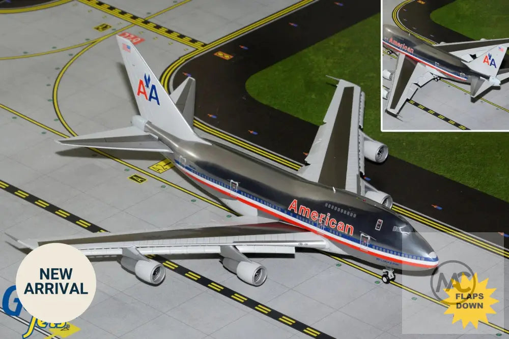 Gemini200 1:200 美國航空 American Airlines Boeing 747SP N601AA「747 LuxuryLiner」襟翼放下版 Flaps Down|G2AAL1158F - 合金飛機模型