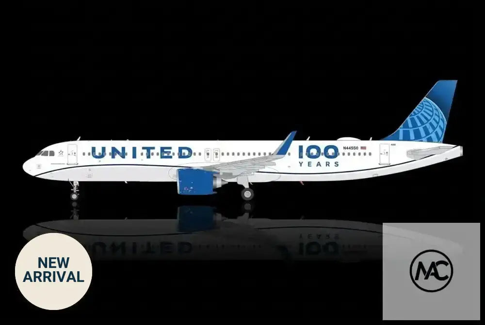 Gemini200 United Airlines 聯合航空 Airbus A321neo N44550「100 Years 百周年」1:200 合金模型 G2UAL1524 - Man‘s Aviation Collectibles (HK)