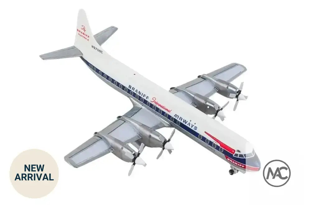 GeminiJets 1:400 Braniff International Airways Lockheed L-188A Electra II N9709C「El Dorado」合金模型 | Diecast Aircraft - Man‘s Aviation Collectibles (HK)