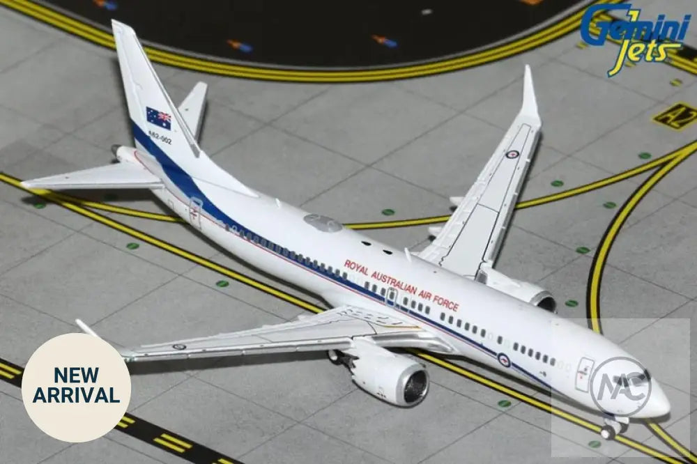 GeminiMACS Royal Australian Air Force (RAAF) Boeing 737 MAX 8 BBJ A62-002 1/400 Diecast Model