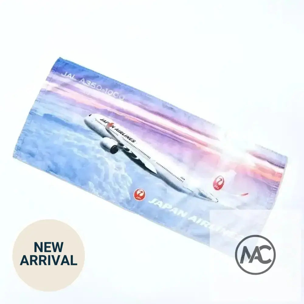 JAL 日本航空 Airbus A350-1000 高質純棉面巾|Japan Airlines Cotton Face Towel - Man‘s Aviation Collectibles (HK)