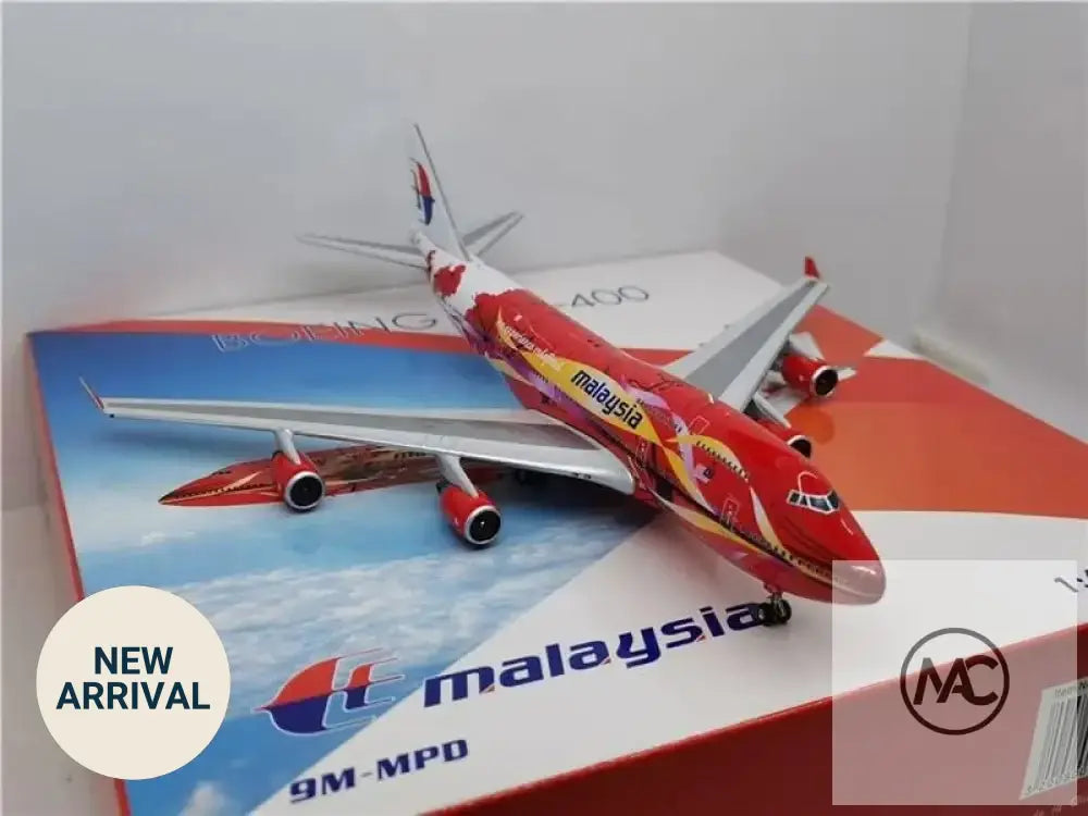 Phoenix 1:400 馬來西亞航空 Boeing 747-400 木槿花彩繪 9M-MPD (PH04403) | Malaysia Airlines Hibiscus Livery - Man‘s Aviation Collectibles (HK)