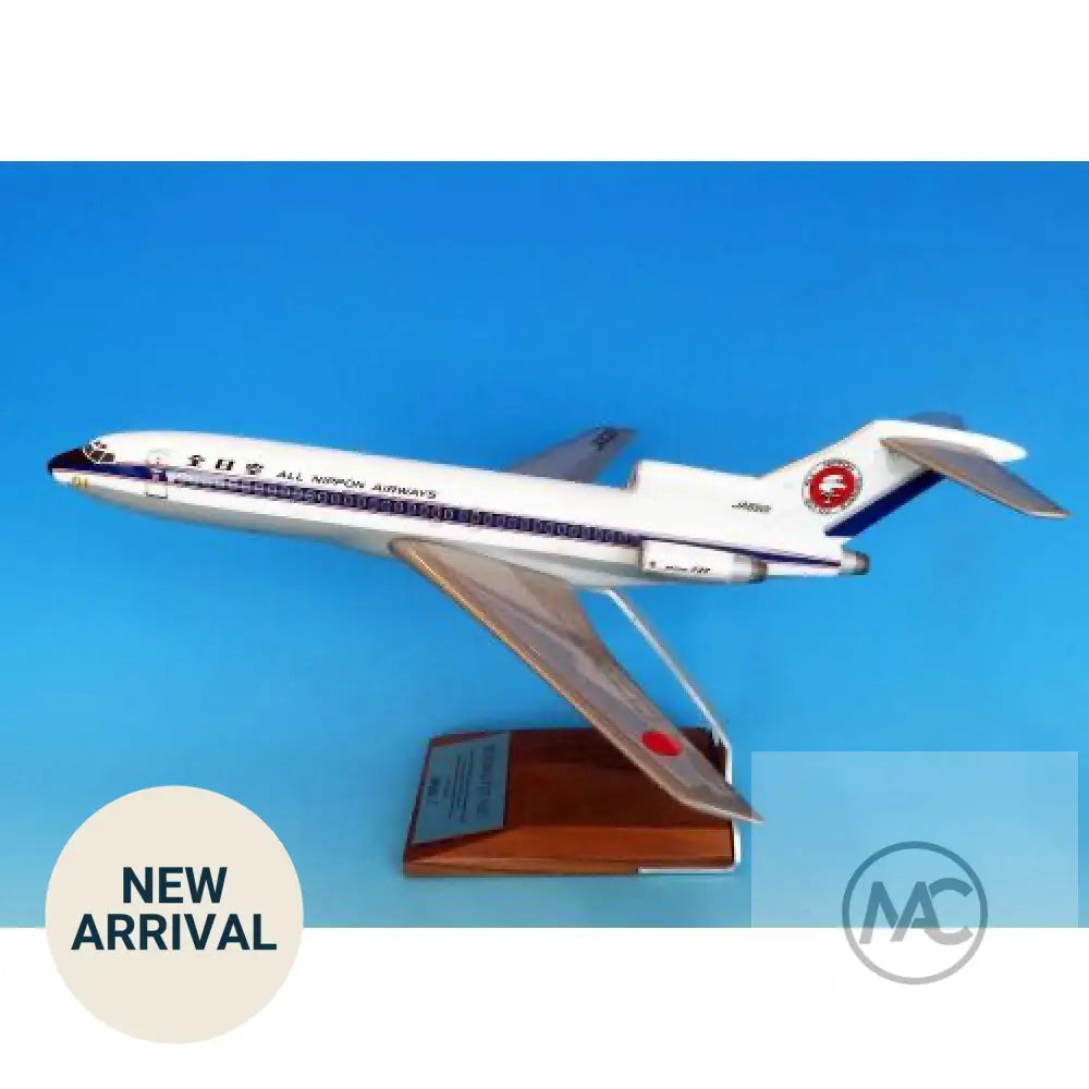 全日空 ANA Boeing 727-100 JA8301 舊塗裝 1:100 手工木製桌面模型|NH00126 - 木製飛機模型 Wooden Aircraft Model