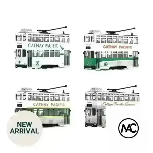 國泰航空塗裝香港電車模型四件套裝（1:120） - Man‘s Aviation Collectibles (HK)