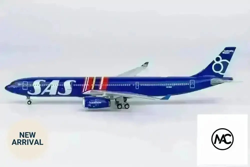 1:400 SAS A330-300 LN-RKR 合金飛機模型（80週年紀念塗裝） - Man‘s Aviation Collectibles (HK)