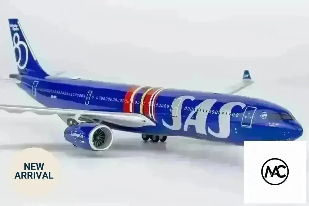 1:400 SAS A330-300 LN-RKR 合金飛機模型（80週年紀念塗裝） - Man‘s Aviation Collectibles (HK)