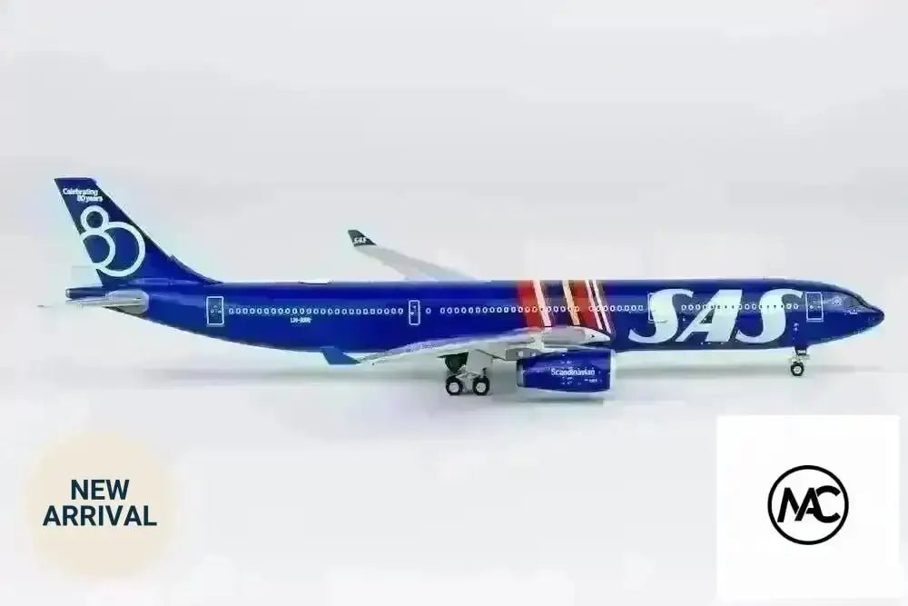 1:400 SAS A330-300 LN-RKR 合金飛機模型（80週年紀念塗裝） - Man‘s Aviation Collectibles (HK)