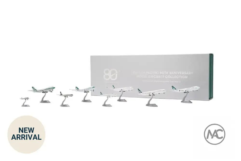 國泰航空 80 周年紀念 1:400 飛機模型八機禮盒｜Cathay Pacific 80th Anniversary Set of 8 - Man‘s Aviation Collectibles (HK)