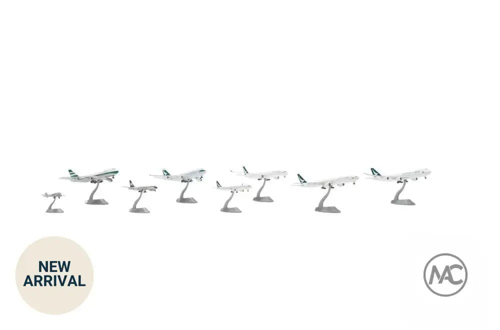 國泰航空 80 周年紀念 1:400 飛機模型八機禮盒｜Cathay Pacific 80th Anniversary Set of 8 - Man‘s Aviation Collectibles (HK)