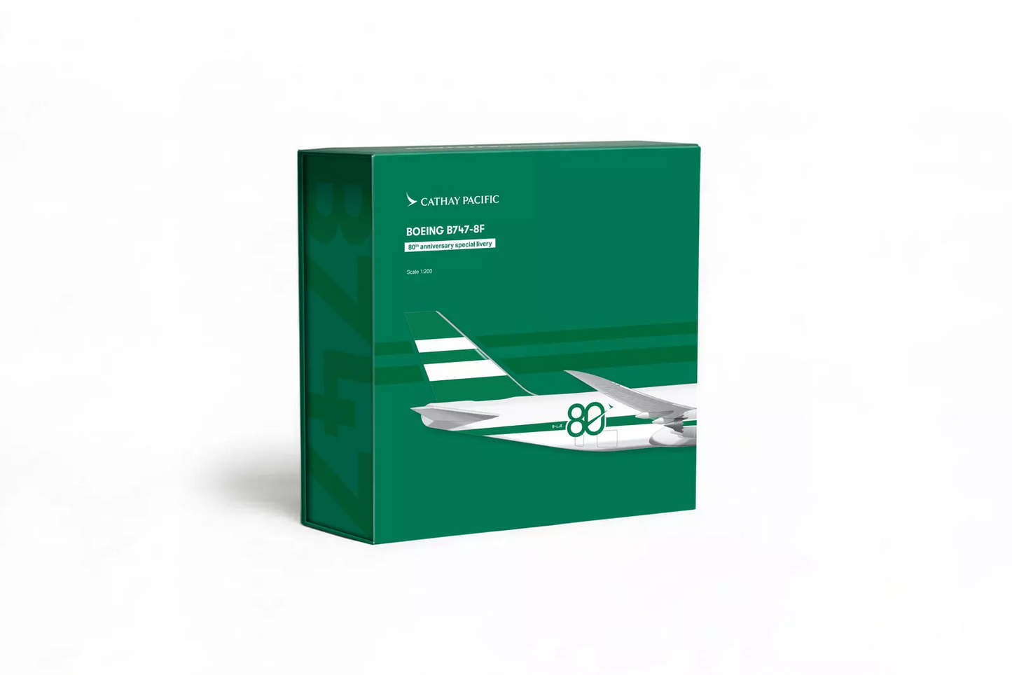 國泰航空 波音747-8F 80週年紀念塗裝 貨機模型（1:200）