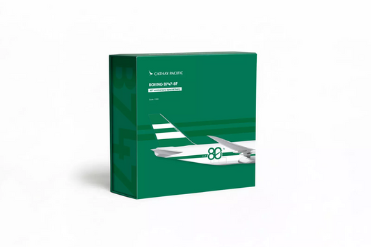 國泰航空 波音747-8F 80週年紀念塗裝 貨機模型（1:200）