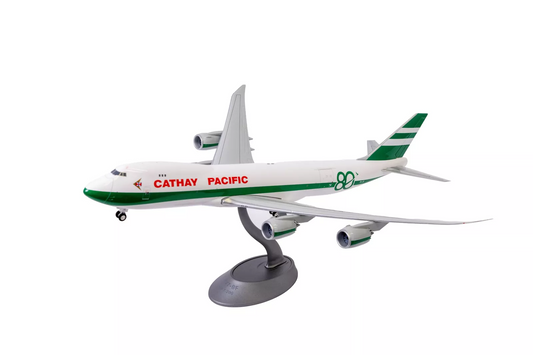 キャセイパシフィック航空 ボーイングB747-8F 就航80周年記念塗装モデル（1:200）