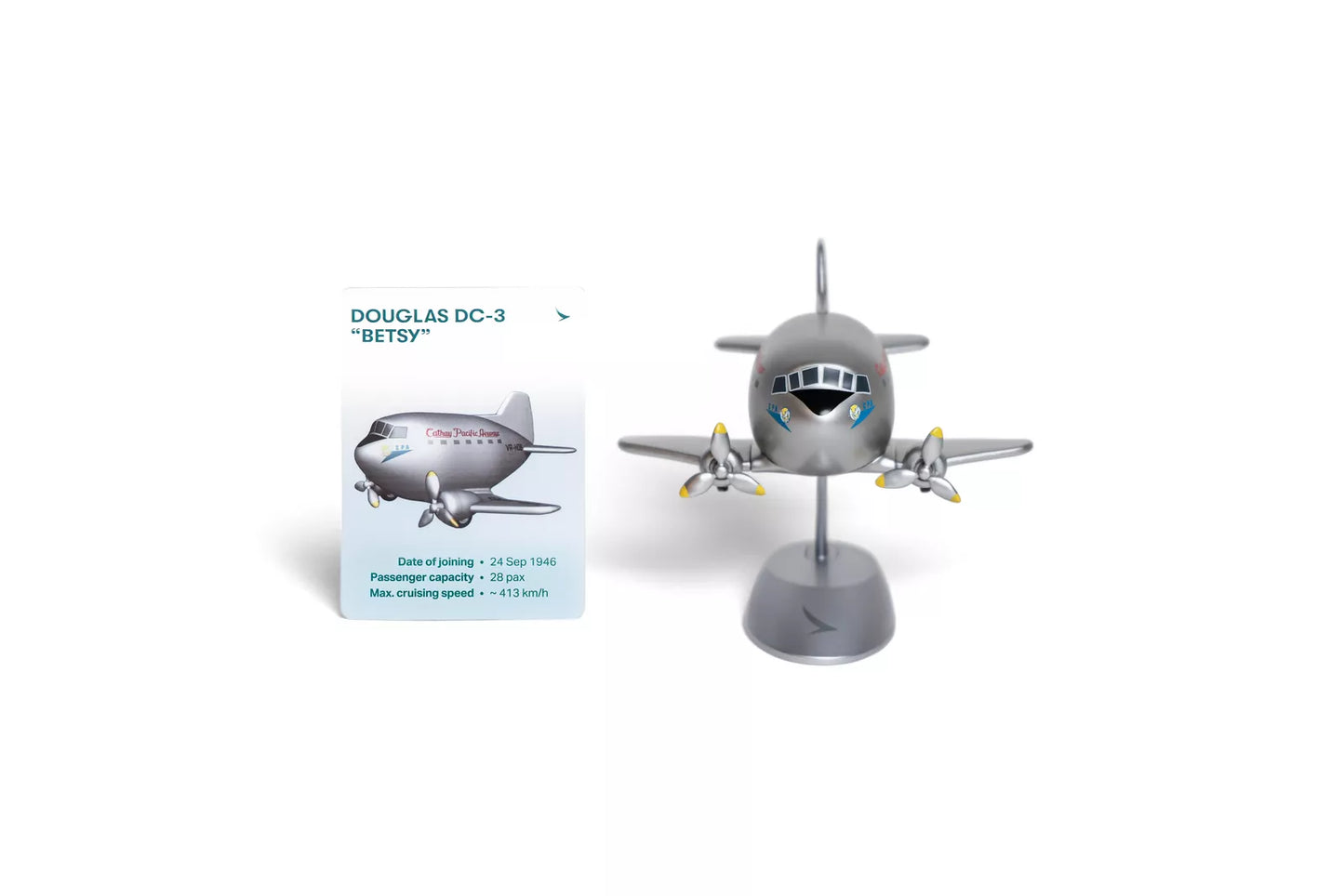 CX國泰航空玩具盲盒，Man’s Aviation Collectibles HK品牌航空模型，彩色設計展示在圖中