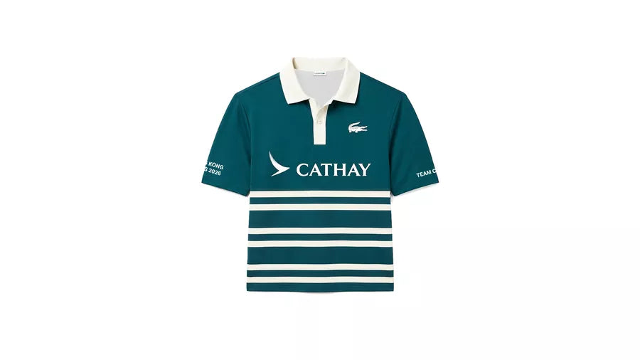 國泰 [80周年機票預訂精選] 國泰 x Lacoste 七人欖球賽2026 Polo衫