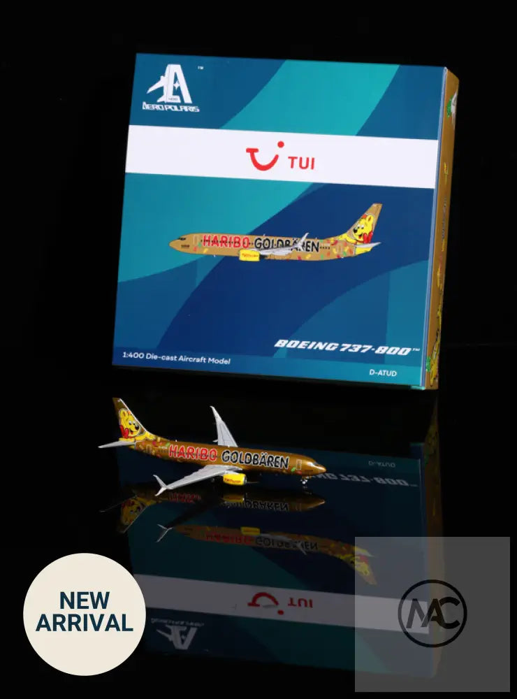 Aero Polaris 1:400 Boeing 737-800 TUIfly Germany D-ATUD Haribo Goldbären Livery (HA7380021)