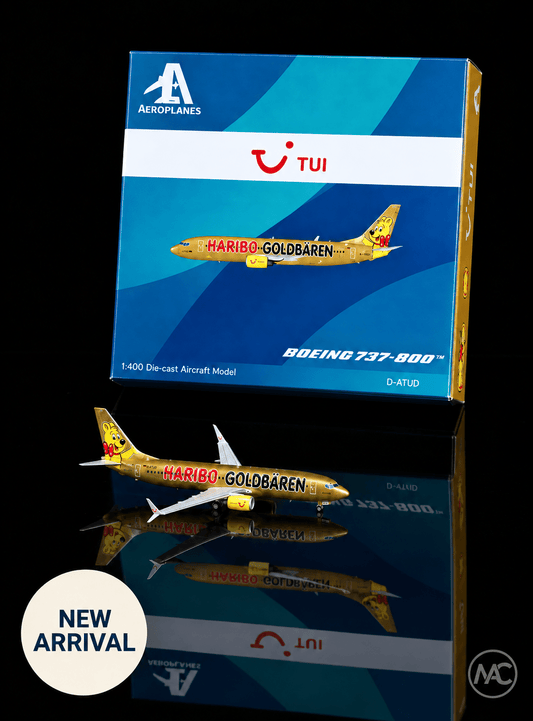 Aero Polaris 1:400 Boeing 737-800 TUIfly Germany D-ATUD Haribo Goldbären Livery (HA7380021) - Man‘s Aviation Collectibles (HK)