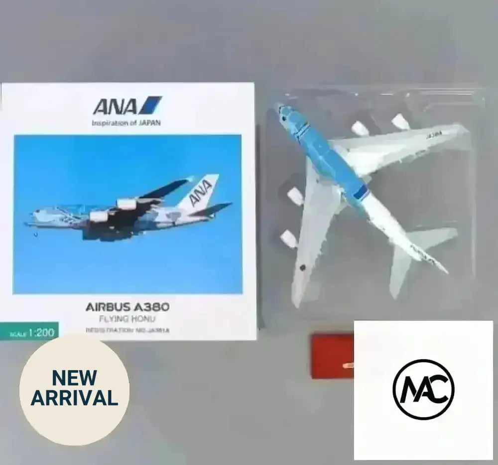 ANA | A380-800 FLYING HONU Kai 海龜藍1:200 JA382A | Turtle Special Livery Diecast Model NH20228 - Man‘s Aviation Collectibles (HK)