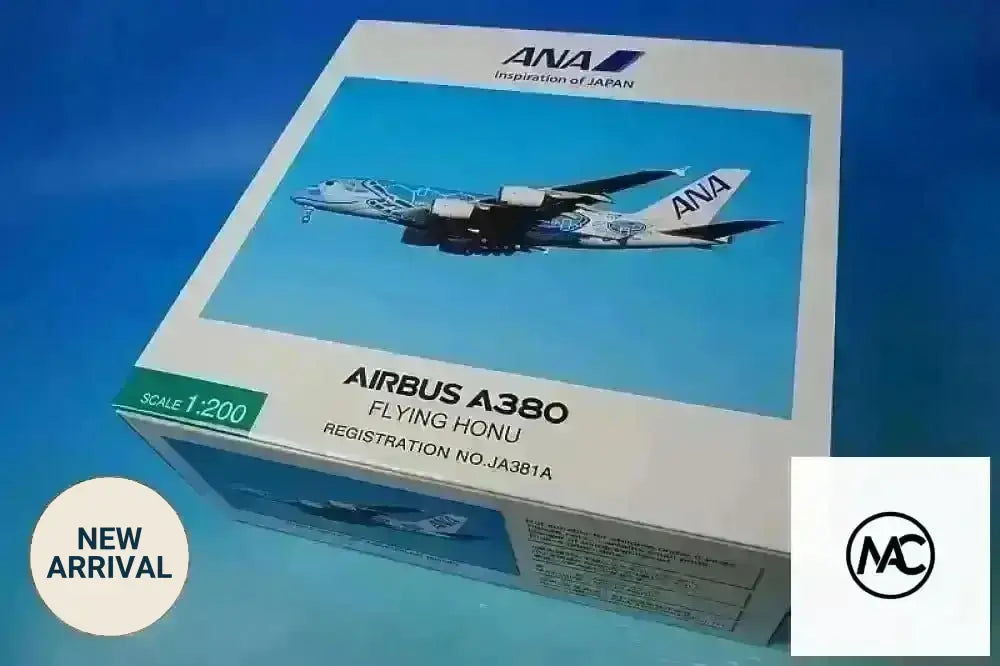 ANA | A380-800 FLYING HONU Kai 海龜藍1:200 JA382A | Turtle Special Livery Diecast Model NH20228 - Man‘s Aviation Collectibles (HK)