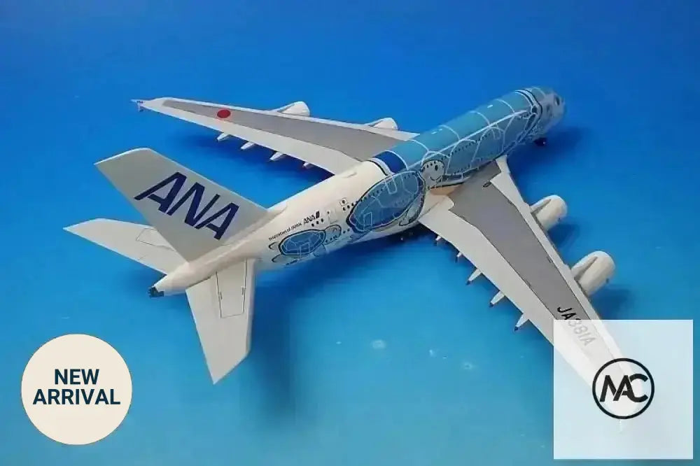 ANA | A380-800 FLYING HONU Kai 海龜綠 1:200 JA382A | ANA Green Sea Turtle Special Livery Diecast Model NH20228 - Man‘s Aviation Collectibles (HK)