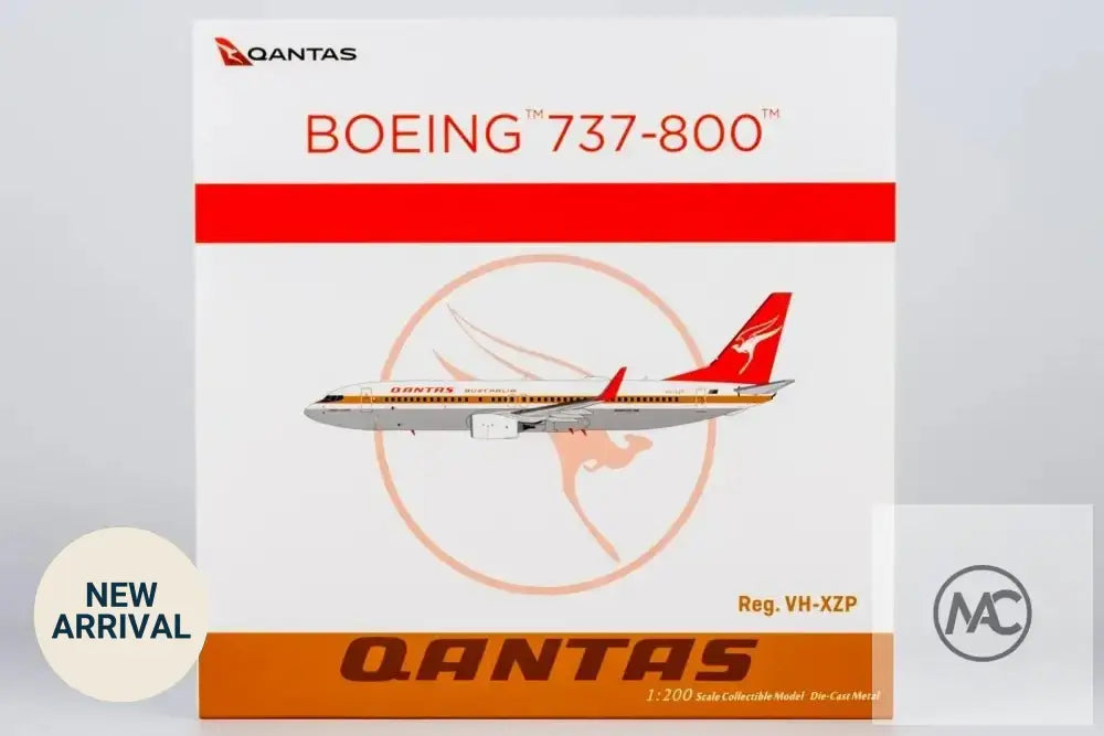 澳洲航空 Qantas Boeing 737-800WL VH-XZP Retro Roo II「James Strong」1:200｜NG Models - Man‘s Aviation Collectibles (HK)