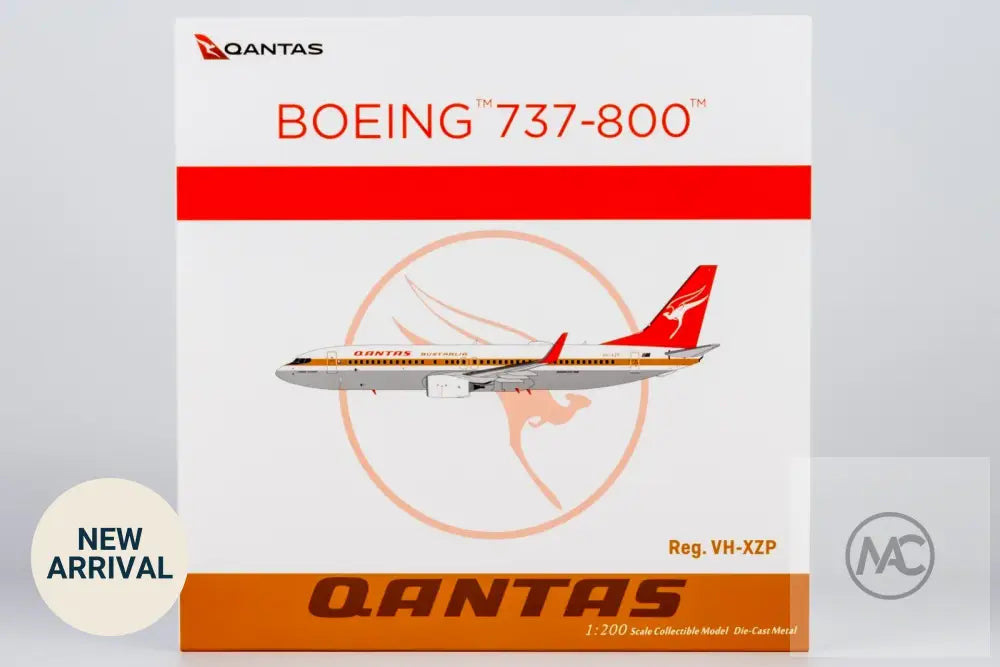 澳洲航空 Qantas Boeing 737-800WL VH-XZP Retro Roo II「James Strong」1:200｜NG Models - Aircraft Model