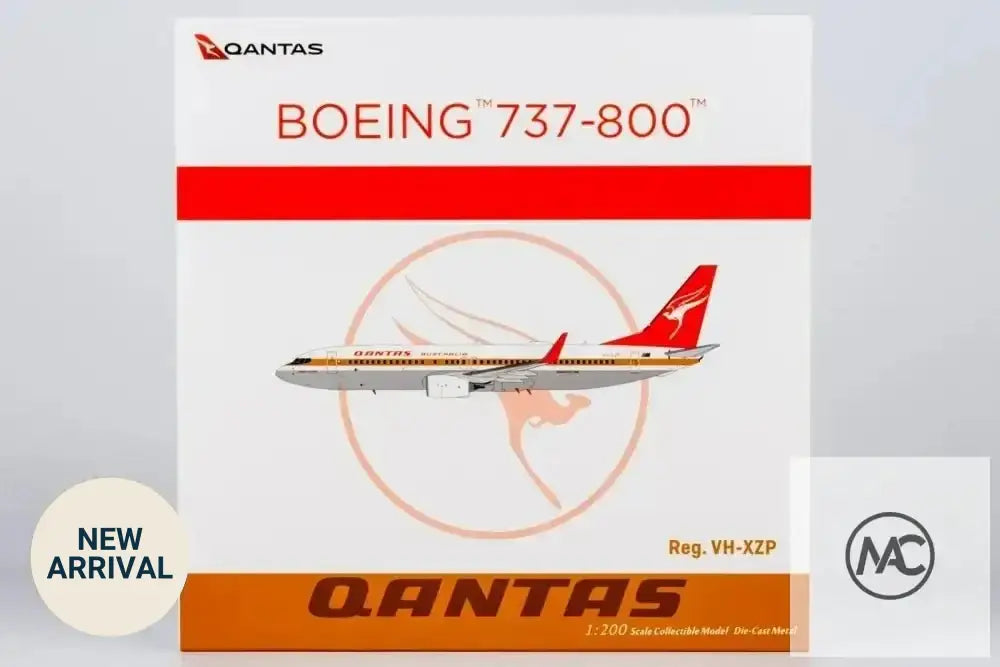 澳洲航空 Qantas Boeing 737-800WL VH-XZP Retro Roo II「James Strong」1:200｜NG Models - Man‘s Aviation Collectibles (HK)
