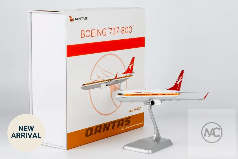 澳洲航空 Qantas Boeing 737-800WL VH-XZP Retro Roo II「James Strong」1:200｜NG Models - Aircraft Model