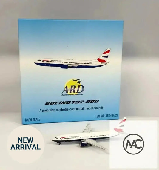 ARD Models 1:400 British Airways Boeing 737-800 G-OXLA (ARD4BA121) - Man‘s Aviation Collectibles (HK)