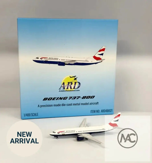 ARD Models 1:400 British Airways Boeing 737-800 G-OXLA (ARD4BA121) - Man‘s Aviation Collectibles (HK)