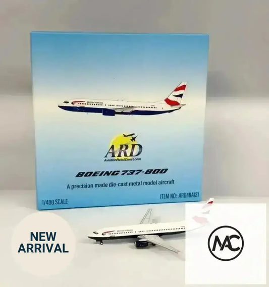 ARD Models 1:400 British Airways Boeing 737-800 G-OXLA (ARD4BA121) - Man‘s Aviation Collectibles (HK)