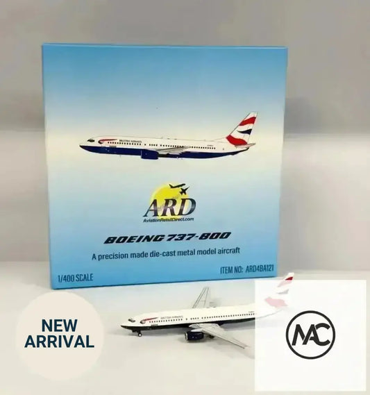 ARD Models 1:400 British Airways Boeing 737-800 G-OXLA (ARD4BA121) - Man‘s Aviation Collectibles (HK)
