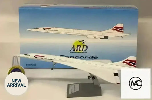 ARD Models British Airways Concorde 214 1:200 G-BOAG Chatham Union Flag Livery - Man‘s Aviation Collectibles (HK)