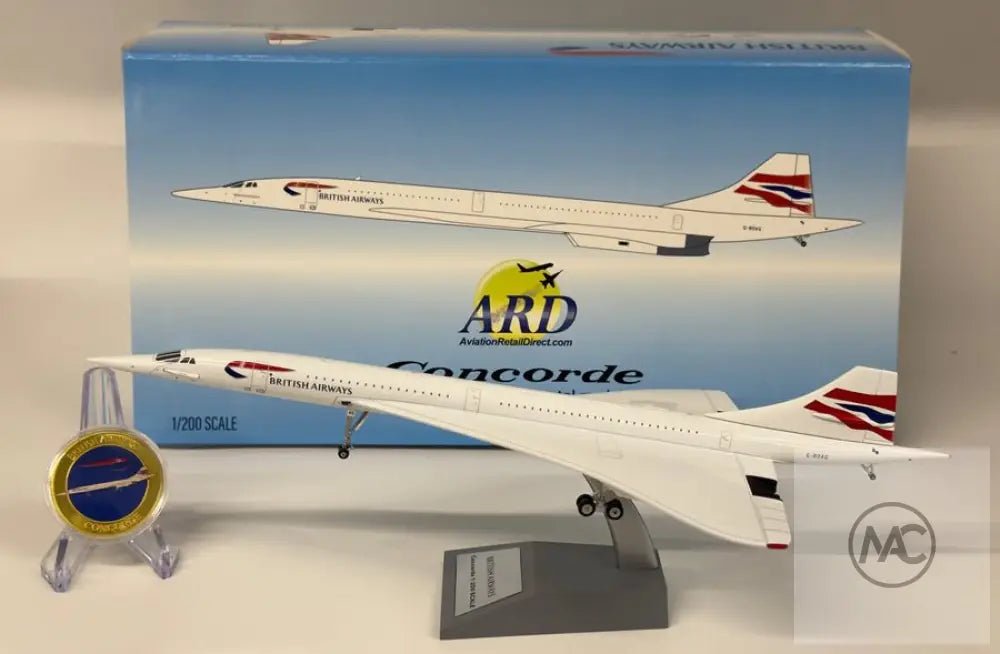 ARD Models British Airways Concorde 214 1:200 G-BOAG Chatham Union Flag Livery - Man‘s Aviation Collectibles (HK)