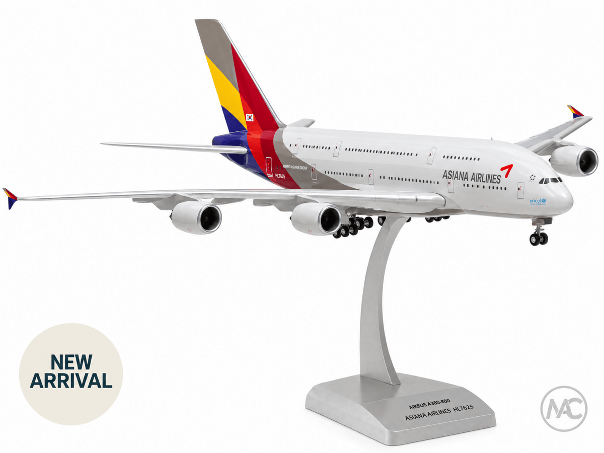 Asiana Airlines A380-800 1:200 HL7625 Hogan Wings Diecast Model - Man‘s Aviation Collectibles (HK)