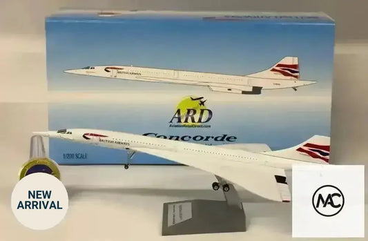 BA | ARD Models 1:200 Concorde 214 G-BOAG Chatham Union Flag Livery - Man‘s Aviation Collectibles (HK)