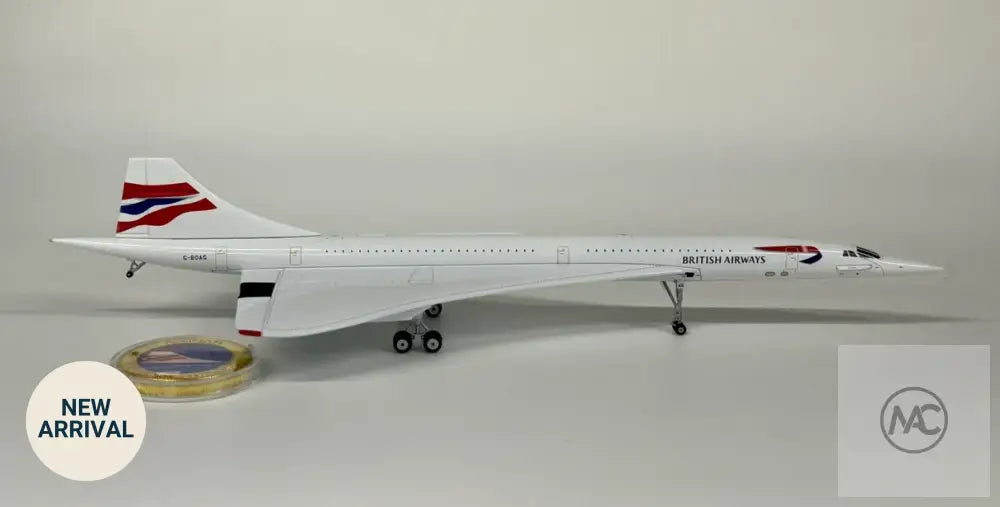 BA | ARD Models 1:200 Concorde 214 G-BOAG Chatham Union Flag Livery - Diecast Aircraft Model