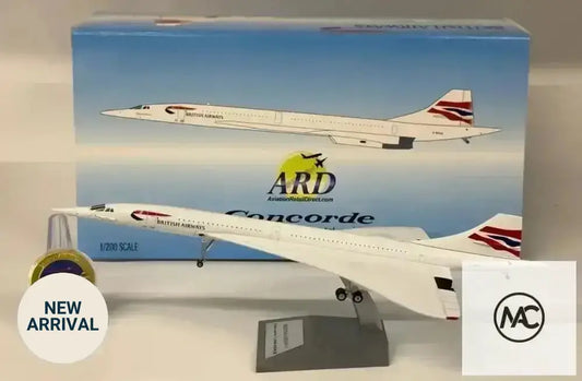 BA | ARD Models 1:200 Concorde 214 G-BOAG Chatham Union Flag Livery - Man‘s Aviation Collectibles (HK)