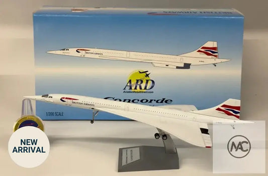 BA | ARD Models 1:200 Concorde 214 G-BOAG Chatham Union Flag Livery - Man‘s Aviation Collectibles (HK)