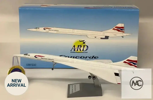 BA | ARD Models 1:200 Concorde 214 G-BOAG Chatham Union Flag Livery - Man‘s Aviation Collectibles (HK)