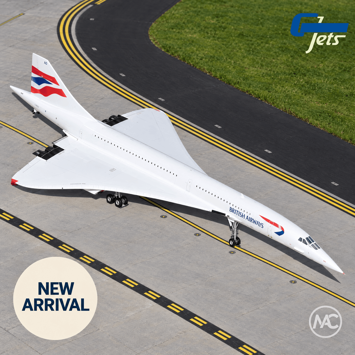 BA | G2BAW1484 英國航空協和式飛機「米字旗」彩繪模型 1:200 G-BOAD - Man‘s Aviation Collectibles (HK)