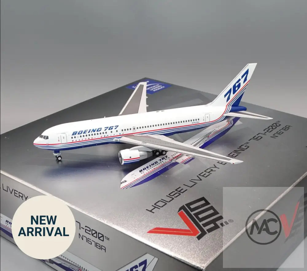 BOEING | 波音原廠塗裝 Boeing House Livery 767-200 1:400 N767BA | V1:400 Diecast Model