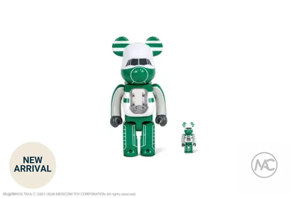 Cathay Pacific x BE@RBRICK “Lettuce Leaf Sandwich” 塗裝 100% & 400% 套裝 Cathay Pacific x BE@RBRICK Lettuce Leaf Sandwich