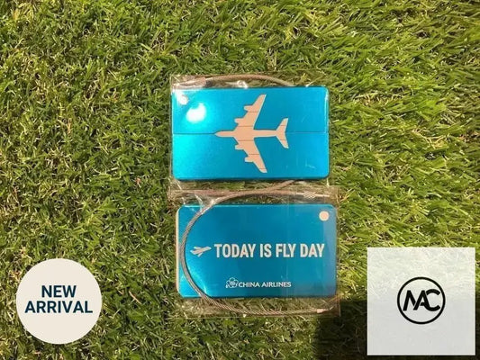 中華航空 蓝色行李牌 China Airlines Today Is Fly Day Luggage Tag - Man‘s Aviation Collectibles (HK)