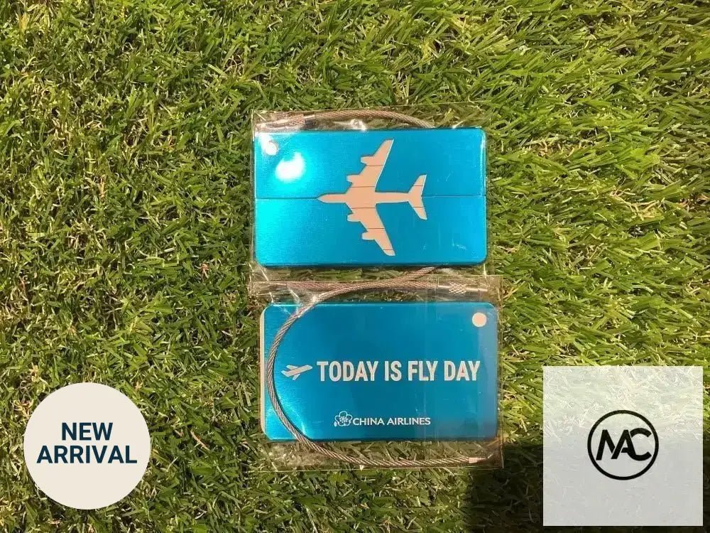 中華航空 蓝色行李牌 China Airlines Today Is Fly Day Luggage Tag - Man‘s Aviation Collectibles (HK)