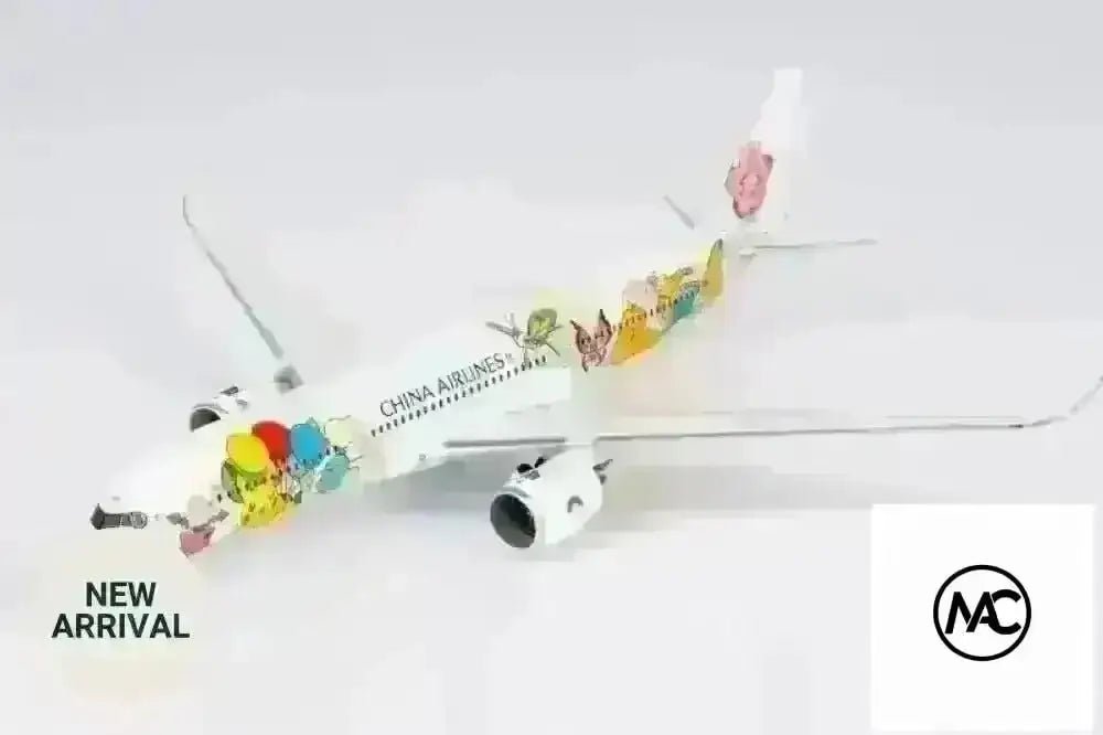 CI | 中華航空 Airbus A350-900 皮卡丘彩繪機 CI2 1:400 B-18916 | China Airlines Pikachu Jet Special Livery Diecast Model - Man‘s Aviation Collectibles (HK)