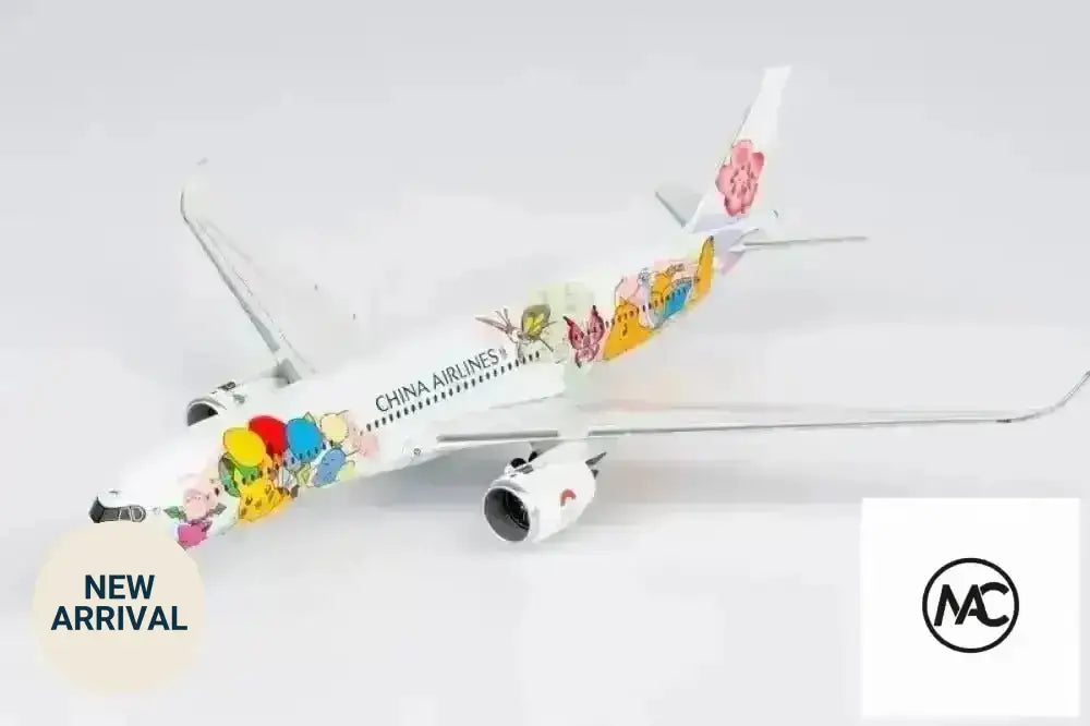 CI | 中華航空 Airbus A350-900 皮卡丘彩繪機 CI2 1:400 B-18916 | China Airlines Pikachu Jet Special Livery Diecast Model - Man‘s Aviation Collectibles (HK)